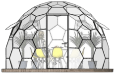 Transparent dome